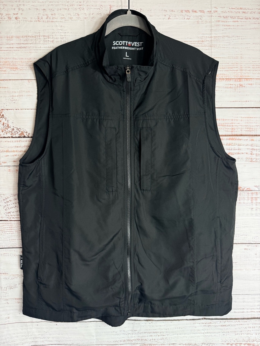 Scottevest Men's Black Featherweight Vest - L